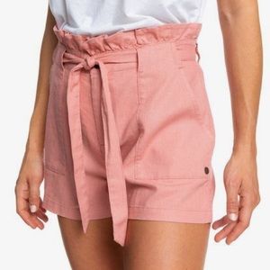*NEW* Roxy Peach/Pink Linen Shorts